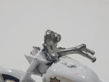 Vintage Yatming 1334 Honda CB-750 Four Police White Motor Cycle Die Cast Toy Vehicle Missing Parts