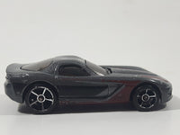 2009 Hot Wheels Dream Garage 2005 Dodge Viper Coupe Metallic Dark Gray Die Cast Toy Car Vehicle