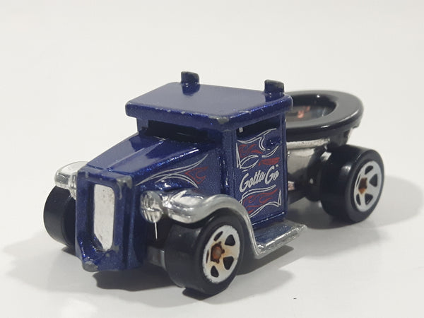 2020 Hot Wheels Experimotors Gotta Go Dark Blue Die Cast Toy Car Vehicle