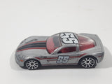 2005 Hot Wheels Corvette C6 Silver Die Cast Toy Car Vehicle