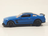 2012 Hot Wheels Mustang Boss 302 Laguna Seca Blue Die Cast Toy Car Vehicle