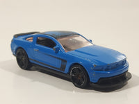 2012 Hot Wheels Mustang Boss 302 Laguna Seca Blue Die Cast Toy Car Vehicle