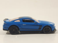 2012 Hot Wheels Mustang Boss 302 Laguna Seca Blue Die Cast Toy Car Vehicle