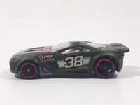 2012 Hot Wheels Track Stars Scorcher Dark Olive Green Die Cast Toy Car Vehicle