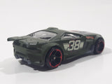 2012 Hot Wheels Track Stars Scorcher Dark Olive Green Die Cast Toy Car Vehicle