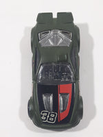 2012 Hot Wheels Track Stars Scorcher Dark Olive Green Die Cast Toy Car Vehicle