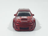 2012 Hot Wheels Subaru WRX STI Red Die Cast Toy Car Vehicle