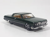 2011 Hot Wheels '63 Chevy Impala Dark Green Die Cast Toy Car Vehicle