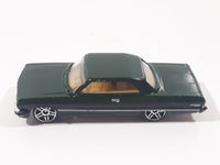 2011 Hot Wheels '63 Chevy Impala Dark Green Die Cast Toy Car Vehicle