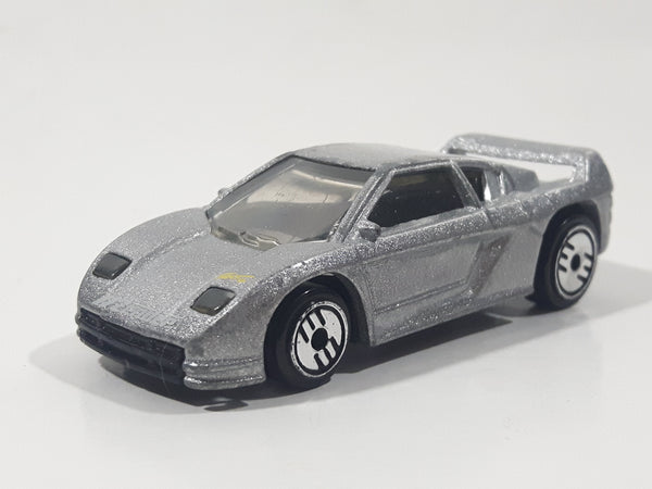 1991 Hot Wheels Zender Fact 4 Silver Die Cast Toy Car Vehicle