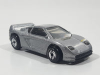 1991 Hot Wheels Zender Fact 4 Silver Die Cast Toy Car Vehicle