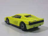 1993 Hot Wheels Criss Cross Crash Set Ferrari Testarossa Fluorescent Yellow Die Cast Toy Super Car Exotic Vehicle