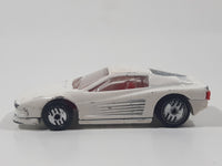 1987 Hot Wheels Ferrari Testarossa White Die Cast Toy Car Vehicle - Ultra Hots