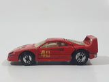 1989 Hot Wheels Ferrari F40 Red Die Cast Toy Car Vehicle Opening Rear Mount Engine UH