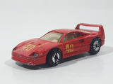 1989 Hot Wheels Ferrari F40 Red Die Cast Toy Car Vehicle Opening Rear Mount Engine UH