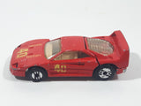 1989 Hot Wheels Ferrari F40 Red Die Cast Toy Car Vehicle Opening Rear Mount Engine UH