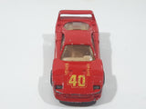 1989 Hot Wheels Ferrari F40 Red Die Cast Toy Car Vehicle Opening Rear Mount Engine UH