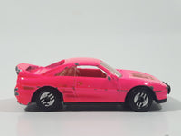 1994 Hot Wheels Parking Garage Set Toyota MR2 Hot Pink Die Cast Toy Car Vehicle