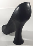 Black High Heel Stiletto Shoe Shaped Wood Display Stand with 10 Different Decorative Shoe Ornaments