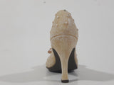 Black High Heel Stiletto Shoe Shaped Wood Display Stand with 10 Different Decorative Shoe Ornaments