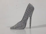 Black High Heel Stiletto Shoe Shaped Wood Display Stand with 10 Different Decorative Shoe Ornaments