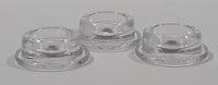 Geobra PlayMobil Plastic Clear Round Cap Cover Piece Set of 3