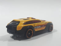 2014 Hot Wheels City Rescue HW Pursuit Yellow Die Cast Fire Rescue Toy Car Vehicle