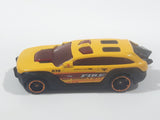 2014 Hot Wheels City Rescue HW Pursuit Yellow Die Cast Fire Rescue Toy Car Vehicle