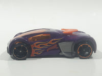 2011 Hot Wheels Super 6-Lane Raceway Phantom Racer Metalflake Dark Violet Purple Die Cast Toy Race Car Vehicle