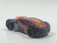 2011 Hot Wheels Super 6-Lane Raceway Phantom Racer Metalflake Dark Violet Purple Die Cast Toy Race Car Vehicle