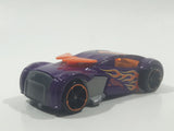 2011 Hot Wheels Super 6-Lane Raceway Phantom Racer Metalflake Dark Violet Purple Die Cast Toy Race Car Vehicle