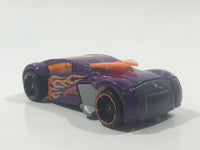 2011 Hot Wheels Super 6-Lane Raceway Phantom Racer Metalflake Dark Violet Purple Die Cast Toy Race Car Vehicle