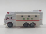 1996 Tomy Tomica No. 118 Super Ambulance White Die Cast Toy Car Vehicle with Slide Out Sides