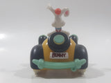 Rare Vintage Disney Amblin Who Framed Roger Rabbit? Benny The Cab Yellow Plastic Pull Back Toy Car Vehicle