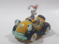 Rare Vintage Disney Amblin Who Framed Roger Rabbit? Benny The Cab Yellow Plastic Pull Back Toy Car Vehicle