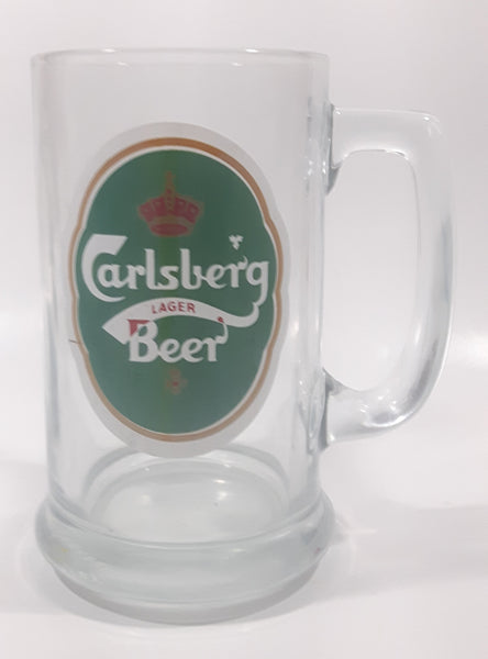 Vintage Carlsberg Lager Beer 5 1/2" Tall Glass Mug