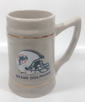 Miami Dolphins NFL Football Team 5 1/2" Tall Stoneware Stein Beer Mug