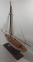 Sail Boat 12" Long Wood Ship Model