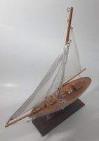 Sail Boat 12" Long Wood Ship Model