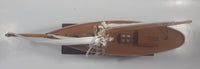 Sail Boat 12" Long Wood Ship Model