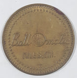 Vintage BallOmatic Niles, MI Golf Themed Metal Token Ball Marker Coin