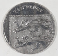 2010 United Kingdom Great Britain Ten Pence Queen Elizabeth II Metal Coin