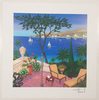 Park West Gallery Fanch Ledan Terrace Sculptures Painting 7" x 7" Serioligthograph Art Print