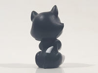 Disney Junior Minnie Mouse Pet Figaro Black Cat with Pink Ball of Yarn 1 7/8" Tall Toy Figure