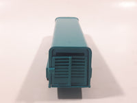 ERTL Farm Country Livestock Trailer Teal Green Die Cast Toy Car Vehicle with Opening Rear Gate
