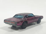 Vintage 1968 Hot Wheels Sweet Sixteen Custom T-Bird Spectraflame Magenta Pink with Black Roof Die Cast Toy Car Vehicle