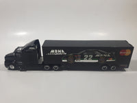 1994 Racing Champions MBNA Motorsports NASCAR Pontiac #22 Ward Burton Semi Tractor Truck and Trailer Black 11" Long Die Cast Toy Car Vehicle