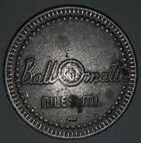 Vintage BallOmatic Niles, MI Golf Themed Metal Token Ball Marker Coin