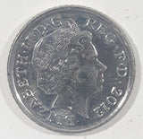2012 U.K. Great Britain Five Pence Metal Coin