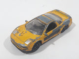 Motor Max No. 6060 Honda Acura NSX Yellow Die Cast Toy Car Vehicle